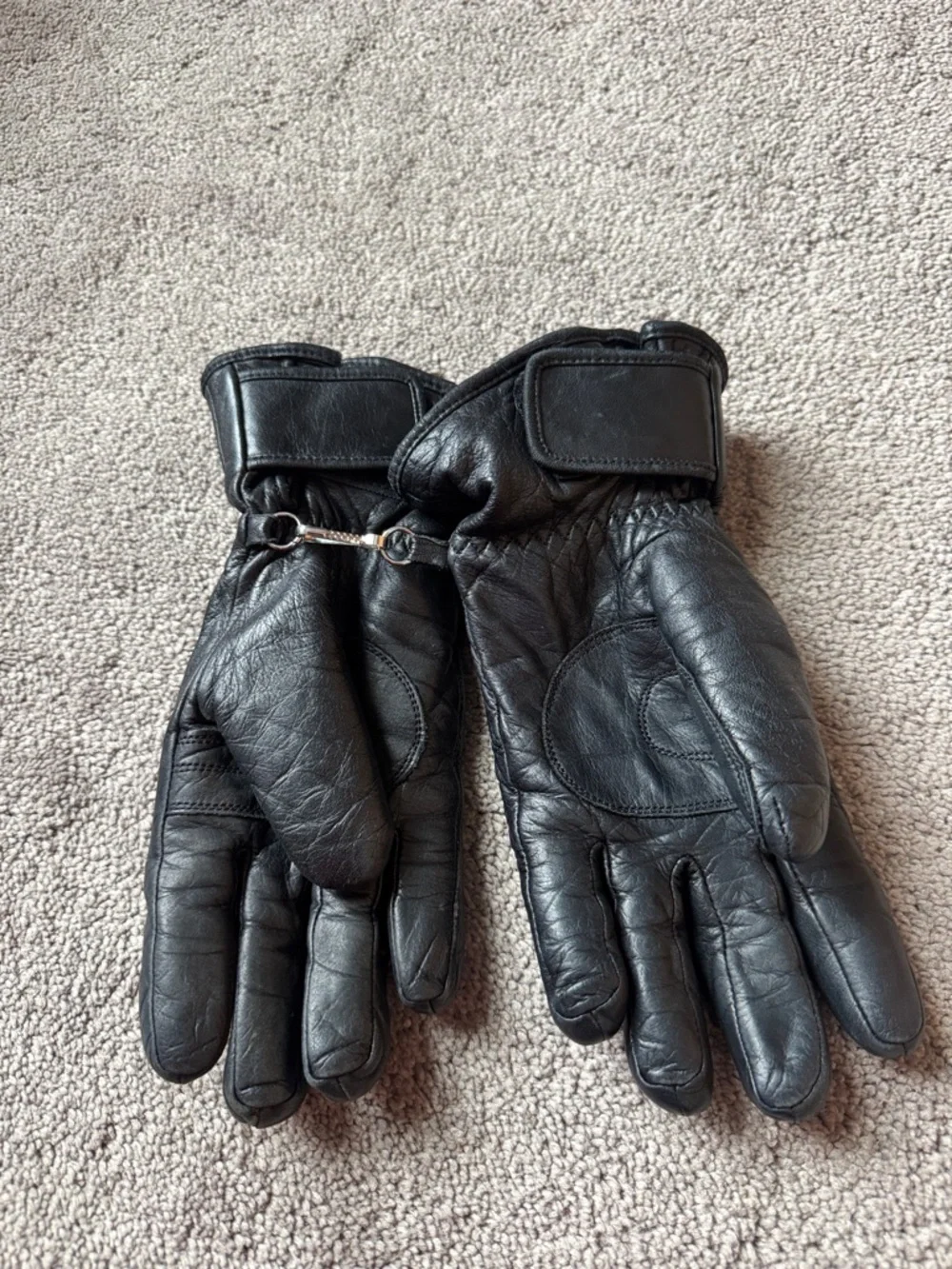 Harley Davidson Black Genuine Leather Gloves SIZE S